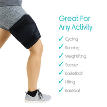 Load image into Gallery viewer, Thigh Compression Sleeve - Quad, Hamstring, Groin Support ~ Targeted Relief!