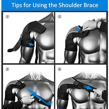 Load image into Gallery viewer, Shoulder Compression Brace Support Strap ~ With Ice/Hot Pack Holder

