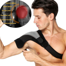 Load image into Gallery viewer, Shoulder Compression Brace Support Strap ~ With Ice/Hot Pack Holder
