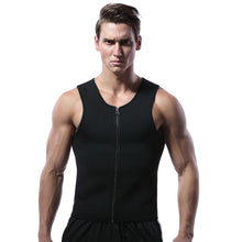 Load image into Gallery viewer, Men&#39;s Waist Training Zippered Sauna Vest - Burn Fat &amp; Tone Up Fast!
