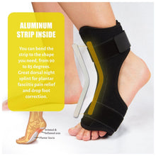 Load image into Gallery viewer, Plantar Fasciitis Dorsal Night Splint - AFO Orthotic Drop Foot Brace ~ Heel Pain Relief!
