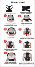 Load image into Gallery viewer, Back Brace for Posture Support ~ Scoliosis Corrector Thoracic Pain Relief
