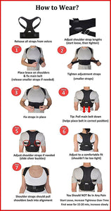 Back Brace for Posture Support ~ Scoliosis Corrector Thoracic Pain Relief