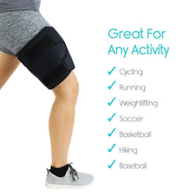 Load image into Gallery viewer, Thigh Compression Sleeve - Quad, Hamstring, Groin Support ~ Targeted Relief!
